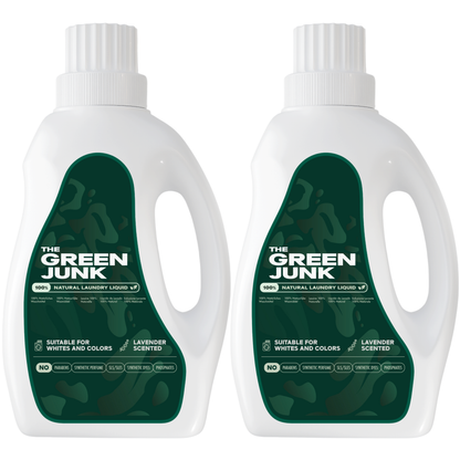 The Green Junk - 100% Natuurlijk Wasmiddel 750ML (2-pack)