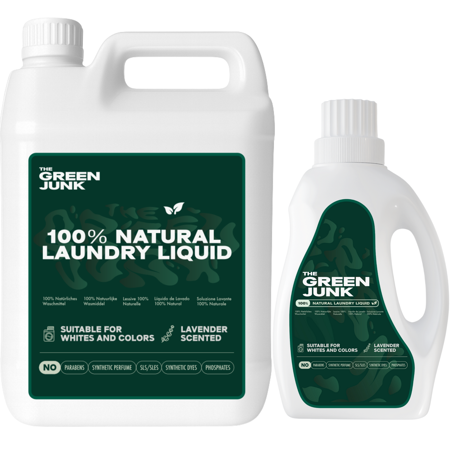 The Green Junk - 100% Natuurlijk Wasmiddel 750ML + 5L