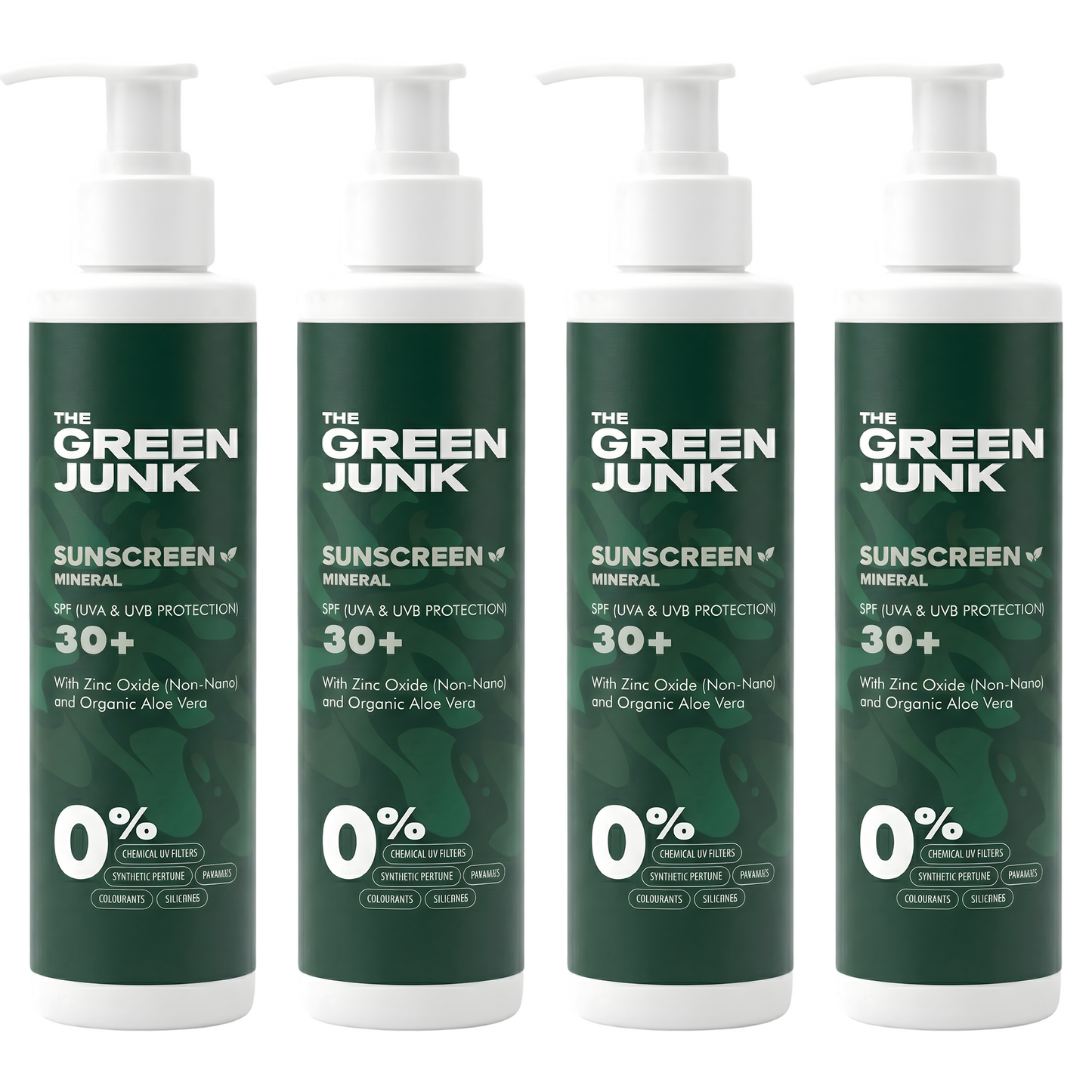 The Green Junk - Natuurlijke Zonnebrand 200ML (4-pack)