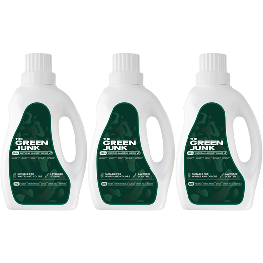 The Green Junk - 100% Natuurlijk Wasmiddel 750ML (3-pack)