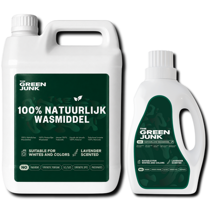 The Green Junk - 100% Natuurlijk Wasmiddel 750ML + 5L (192 wasbeurten)