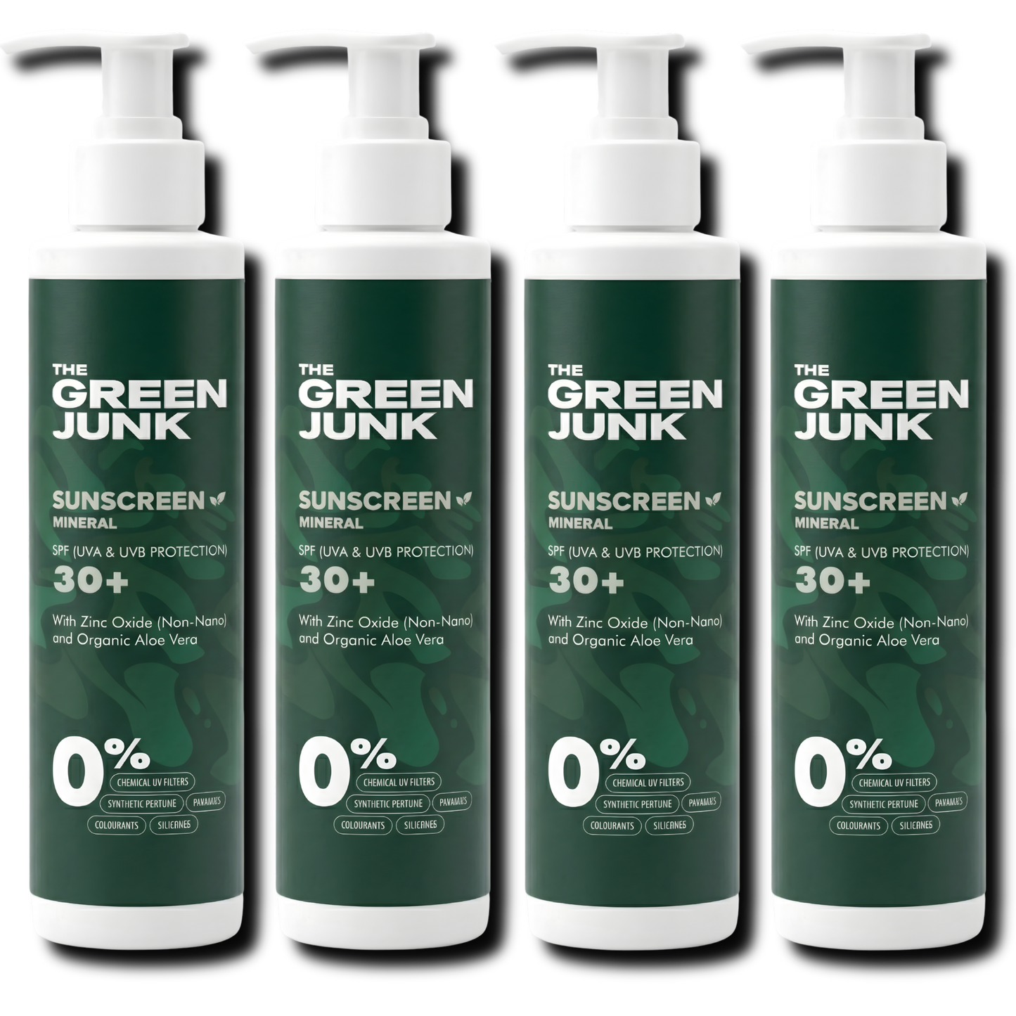 The Green Junk - Natuurlijke Zonnebrand 200ML (4-pack)