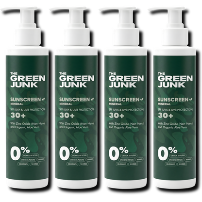 The Green Junk - Natuurlijke Zonnebrand 200ML (4-pack)