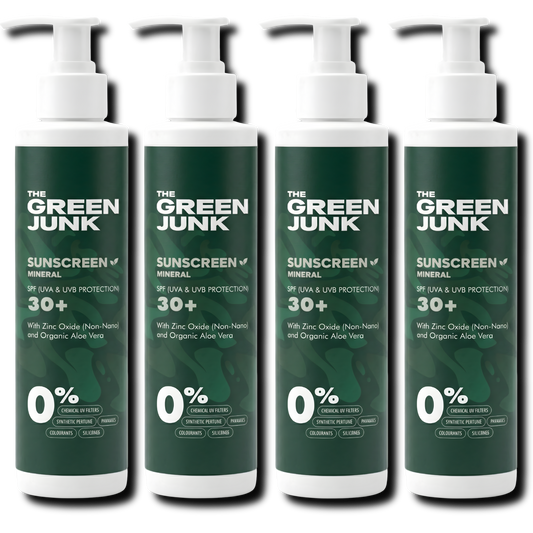 The Green Junk - Natuurlijke Zonnebrand 200ML (4-pack)