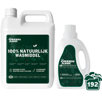 The Green Junk - 100% Natuurlijk Wasmiddel 750ML + 5L (192 wasbeurten)