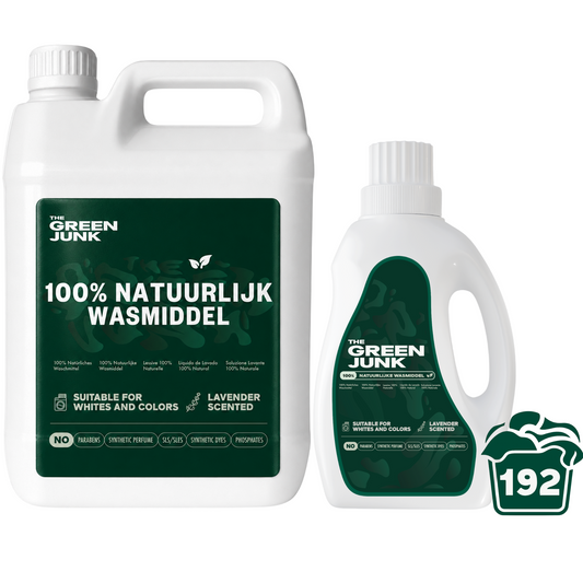 The Green Junk - 100% Natuurlijk Wasmiddel 750ML + 5L (192 wasbeurten)